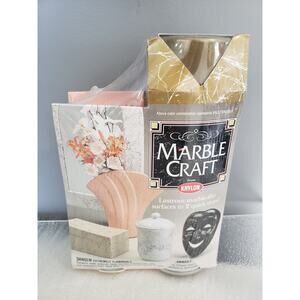 Krylon Marble Craft Paint Valettia Gold 12oz. Base Coat & 3.5 oz‎ Marble-lizer